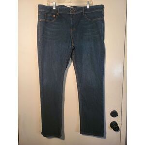 Fragile Straight Leg Blue Jeans Size 22.